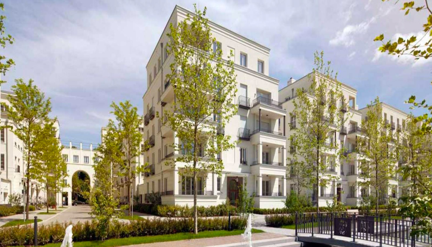 Grünes Wohnquartier — Symbolbild